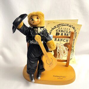 Raikes Bears Calico Pete Vintage Circle Paw Ranch Cowboy Bear COA Box 1034/1500